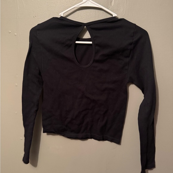 Eye Candy Black Cut-Out Long Sleeve Bodysuit - Picture 1 of 3